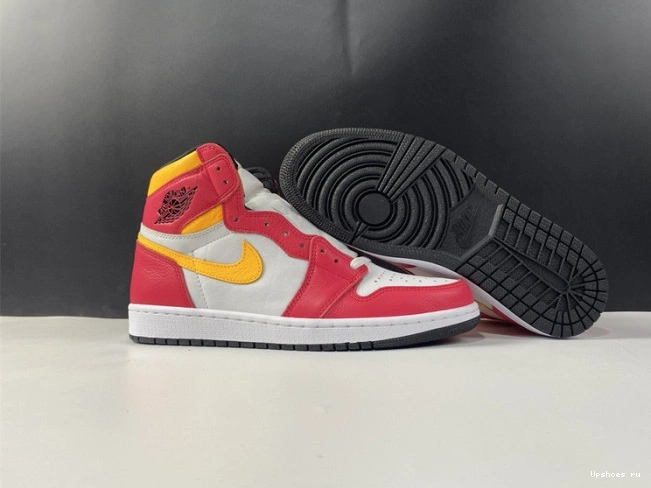 High Retro Jordan AIR Light Fusion Red OG 555088-603 1 0719